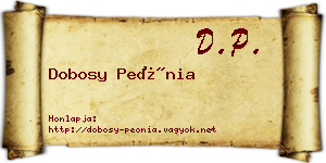 Dobosy Peónia névjegykártya